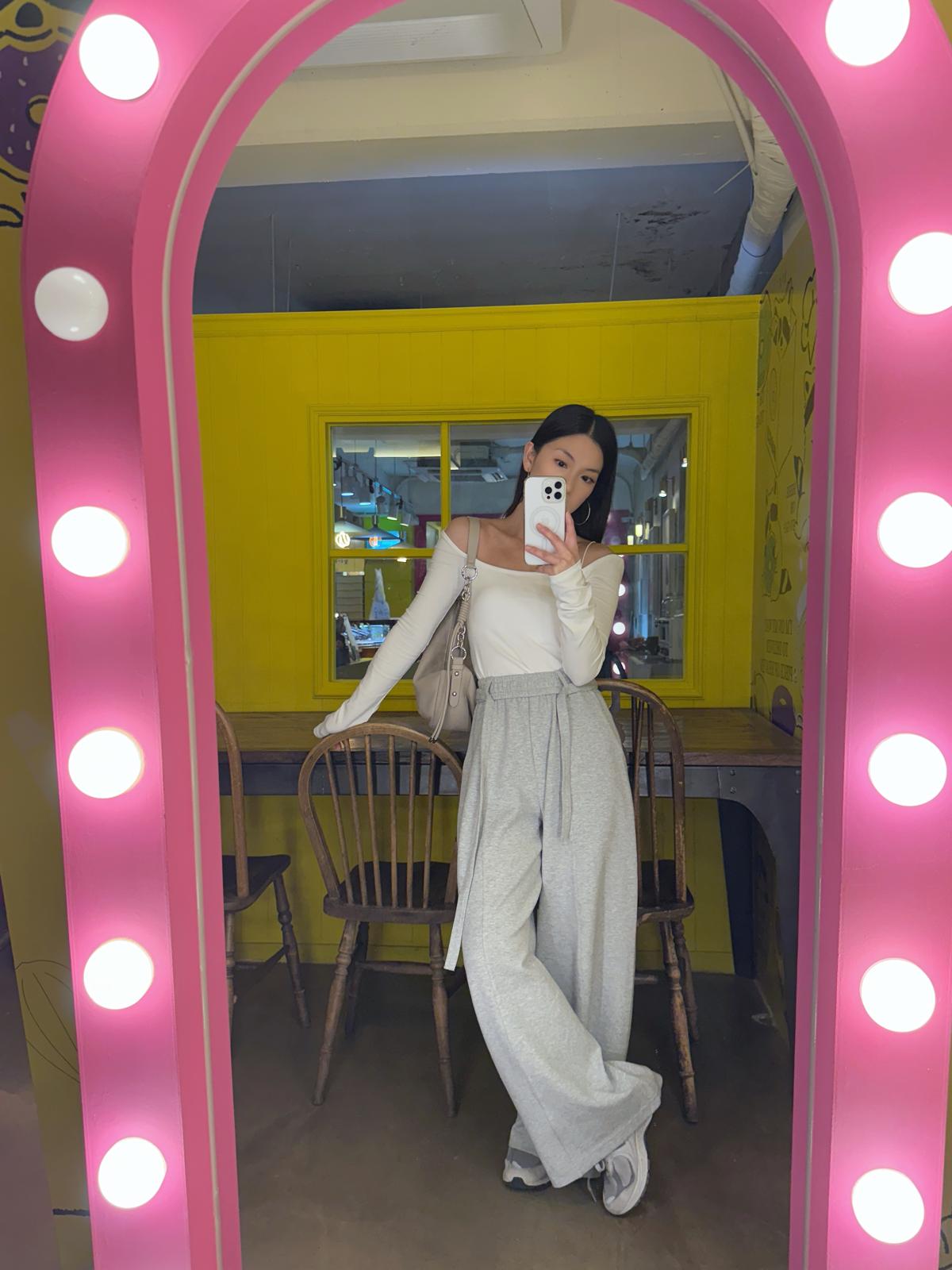 F03 前帶棉質休閑褲