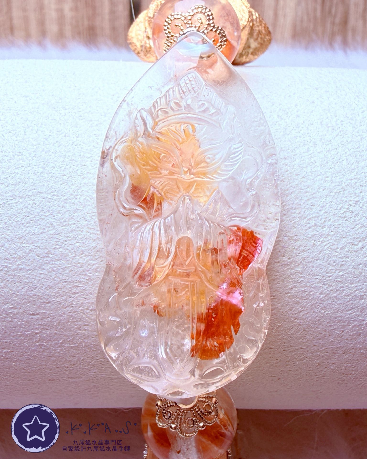 K00054 錦鯉膠花 修仙狐 自家設計手鏈