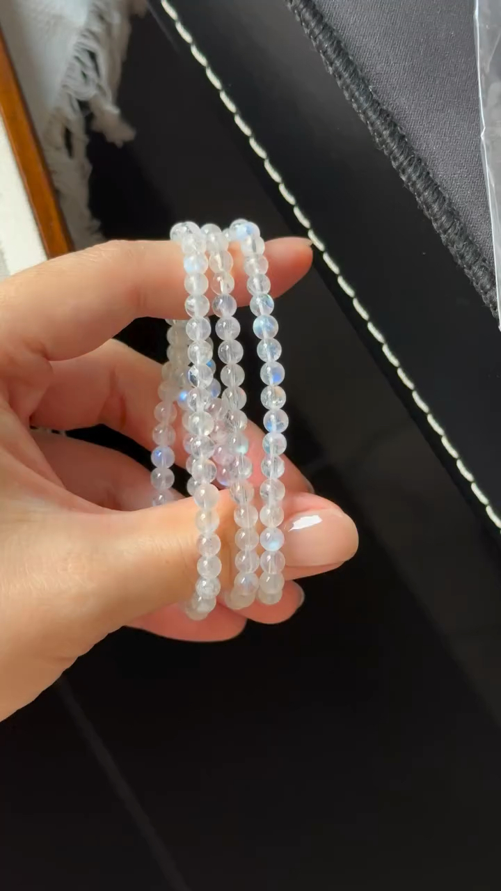 三圈高货印度蓝月光 ｜ 3 laps High grade Indian Moonstone 