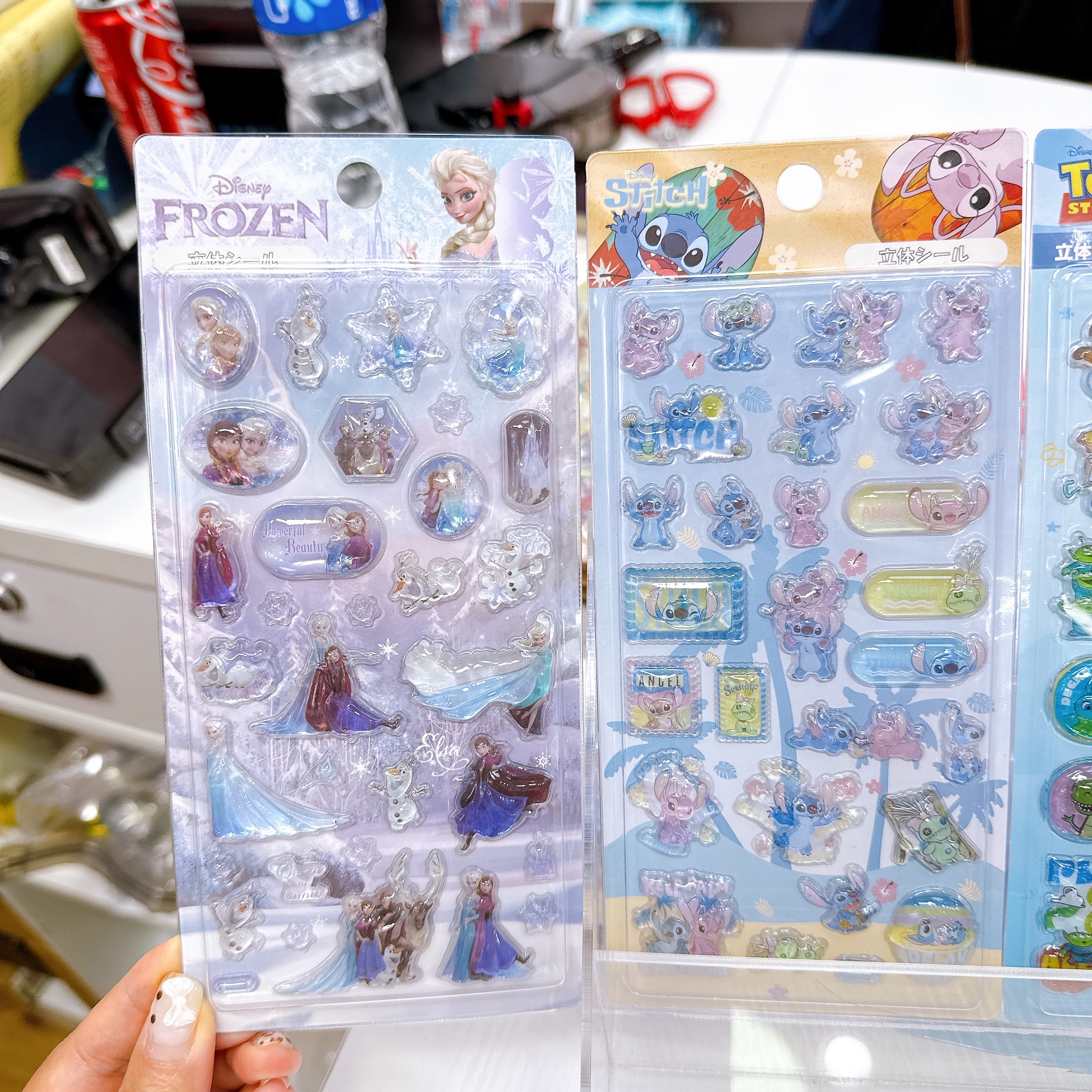 日本直送Elsa Toy Story zootopia stitch 立體貼紙