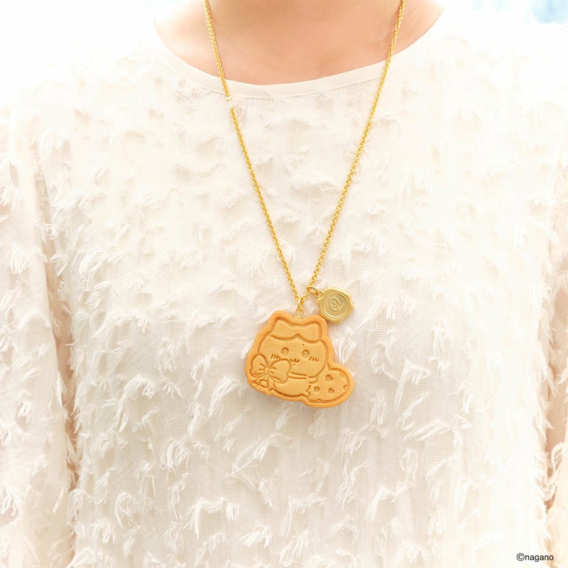《Pre-Order》Cookie Necklace / Bag Charm 曲奇造型項鍊 / 掛飾｜Chiikawa 吉伊卡哇 X Q-pot. (26CKW27-P)