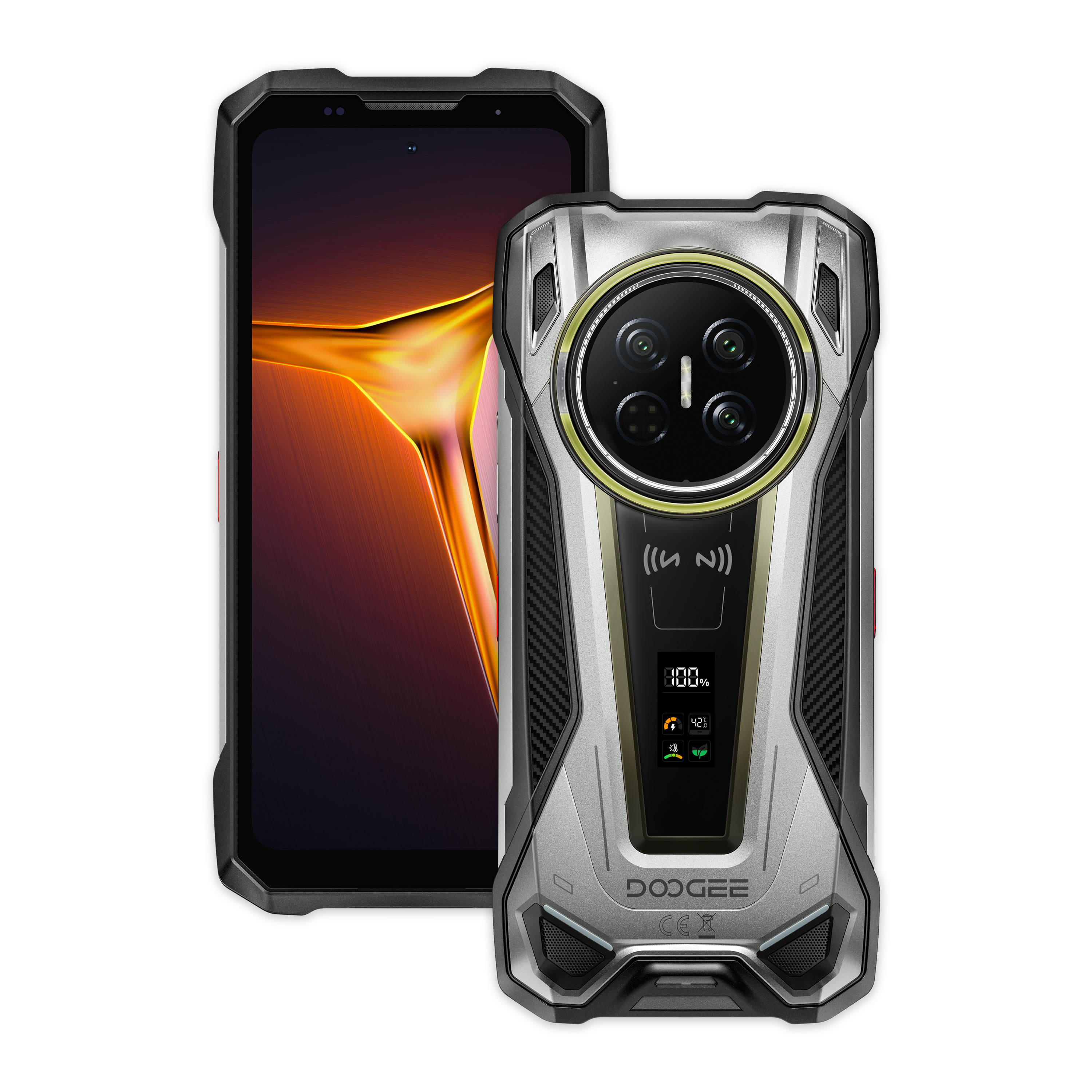 DOOGEE V Max 2 Pro 5G | 16GB/1TB 6.78吋 120Hz 1.05吋背屏 22000mAh 33W反充 夜視 露營燈 警示燈 RGB燈效 雙喇叭 即時對講功能 WiFi6E 雙頻GPS 三卡槽 AI工具 三防手機 Rugged Phone