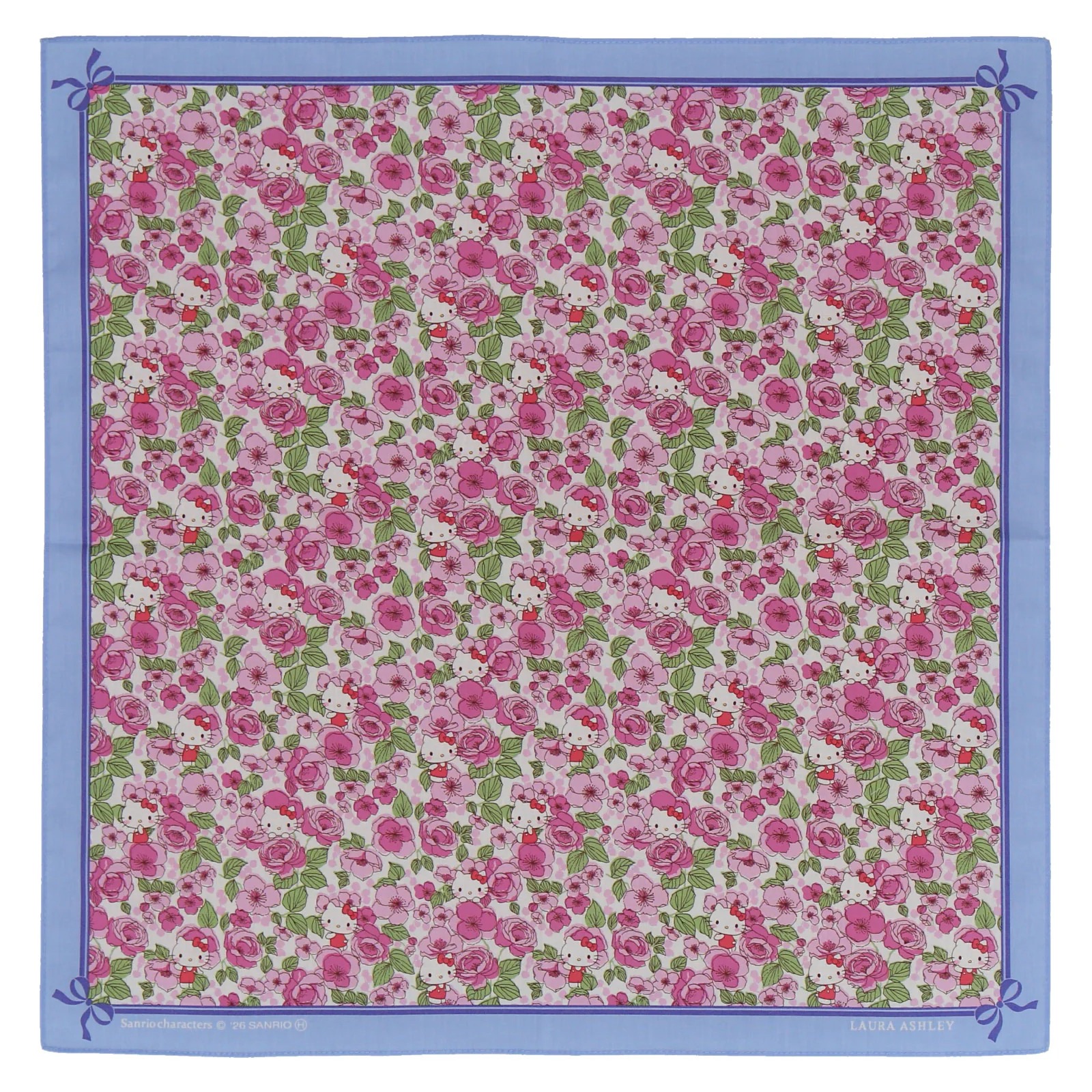 🎀【預訂】Laura Ashley x Sanrio 印花手帕 Kitty B