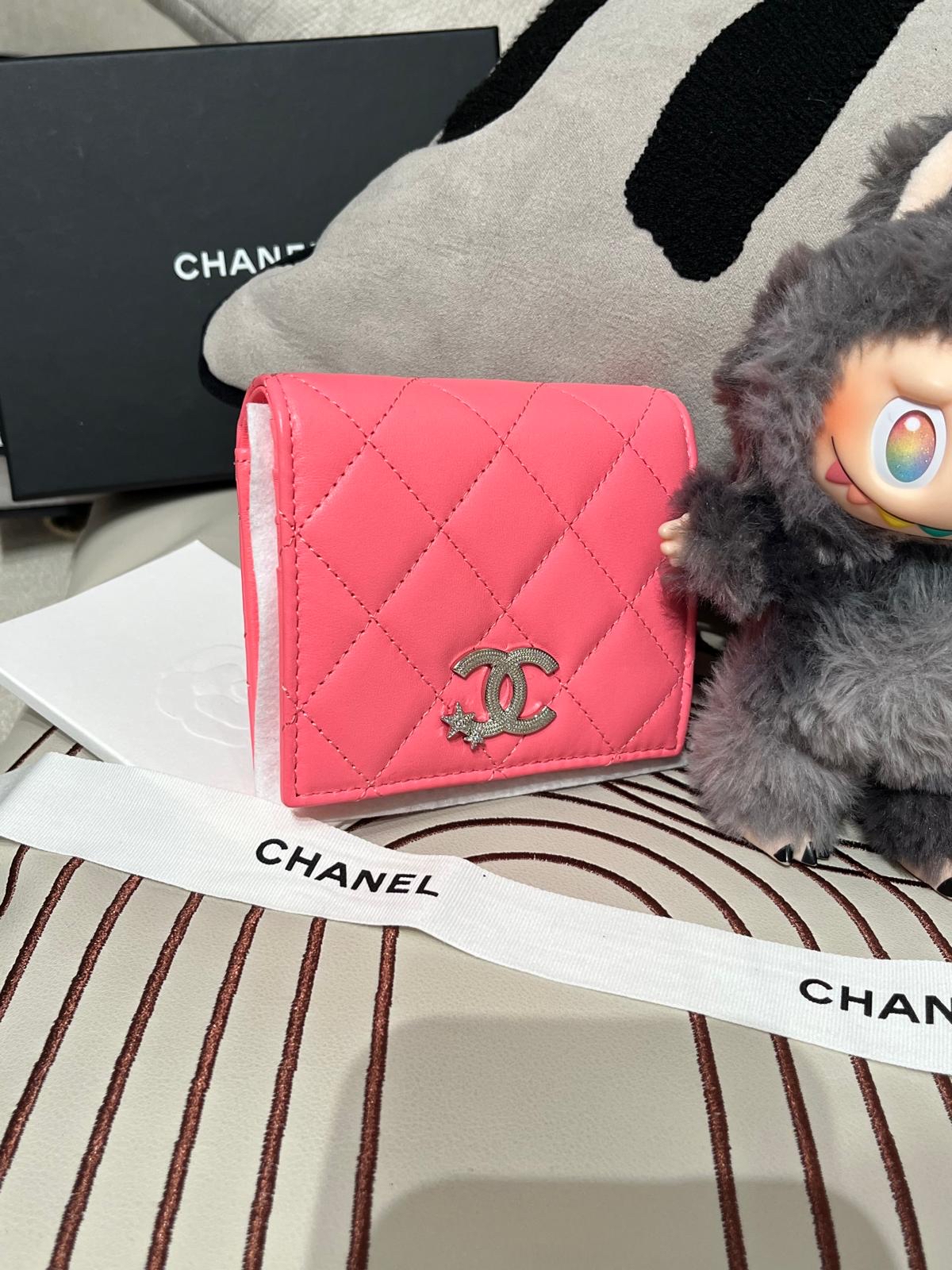 未使用品 Chanel Matlasse Small Wallet Bi Fold Wallet Leather AP3726 Star Wallet 100%Authentic,Unused 未使用品 ✅專門店收據✅晶片貼✅塵袋✅盒