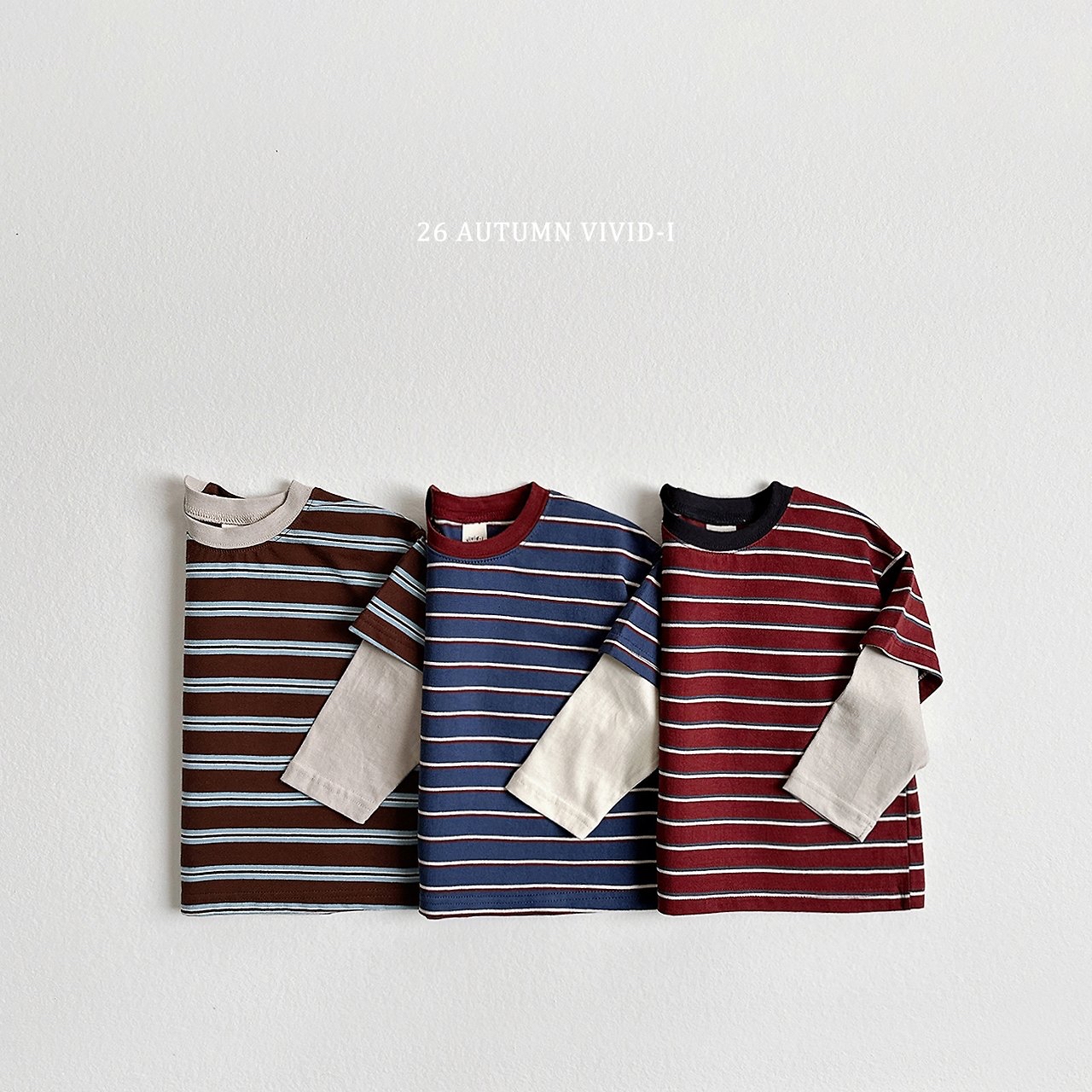 Vivid | Multi-stripe double tee