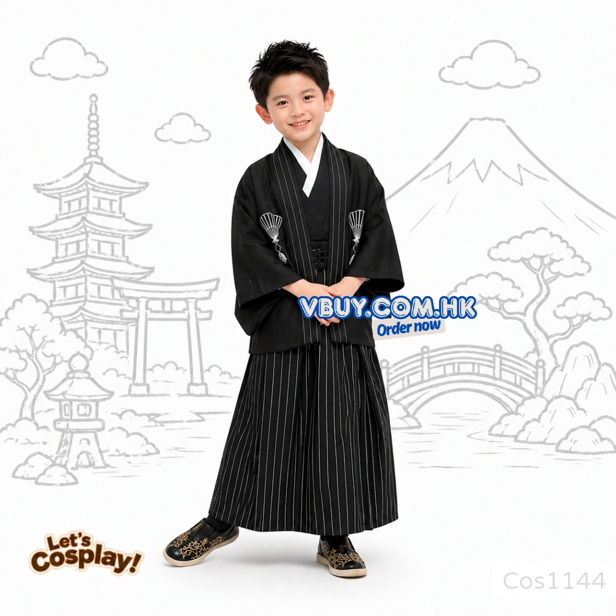 日本和服兒童服裝 日本文化日角色扮演 國際文化日服裝 世界閱讀日Cosplay | Lets Cosplay cos1144