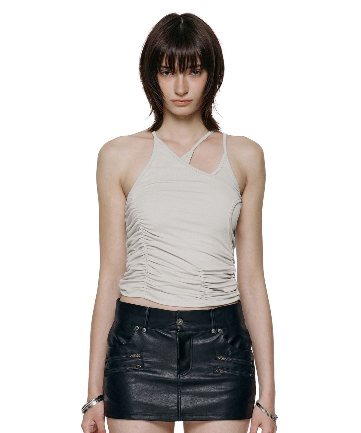 🇰🇷訂購｜ROCKCAKE 26SS｜Overlap Shirring Sleeveless 3色 