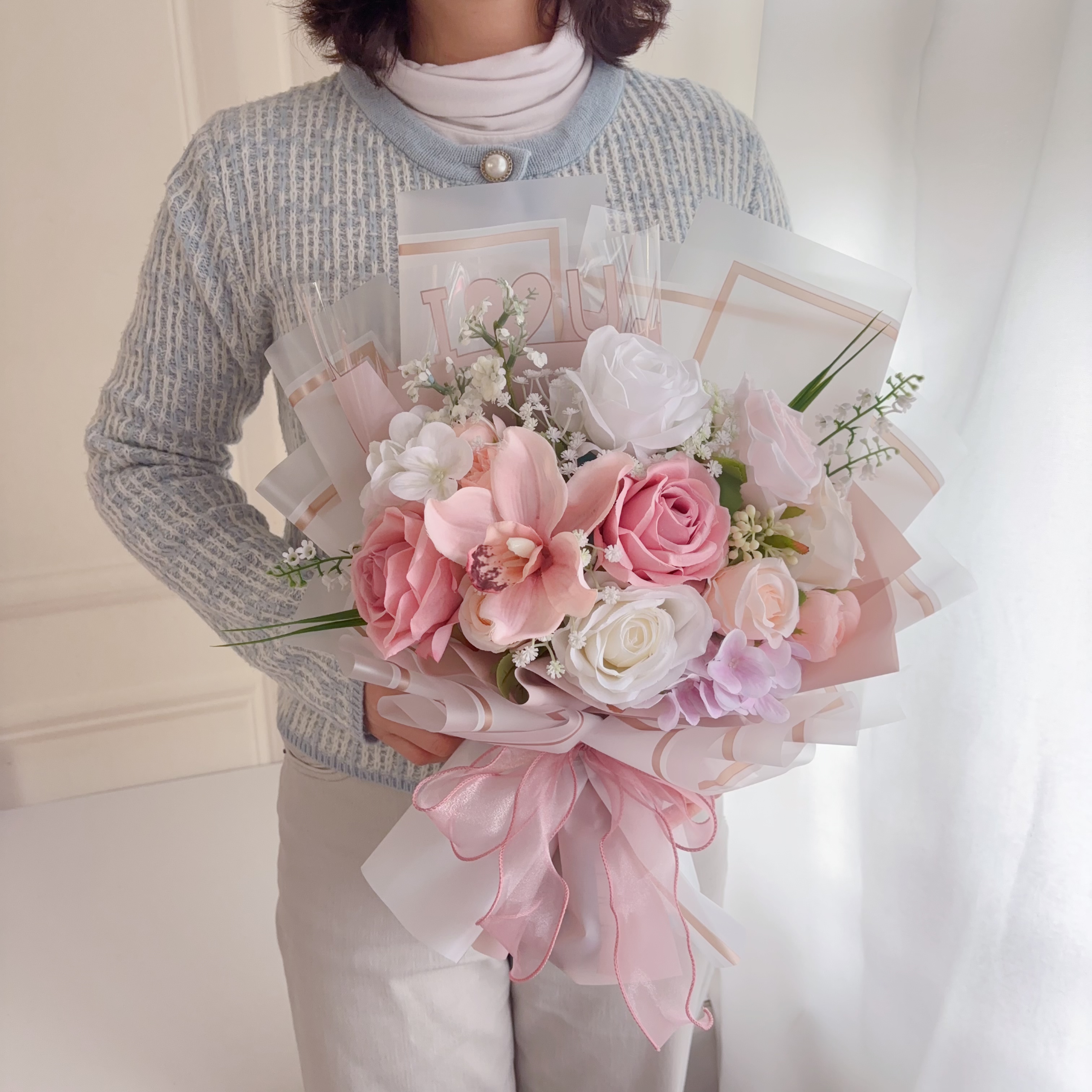 (現貨)絲花花束