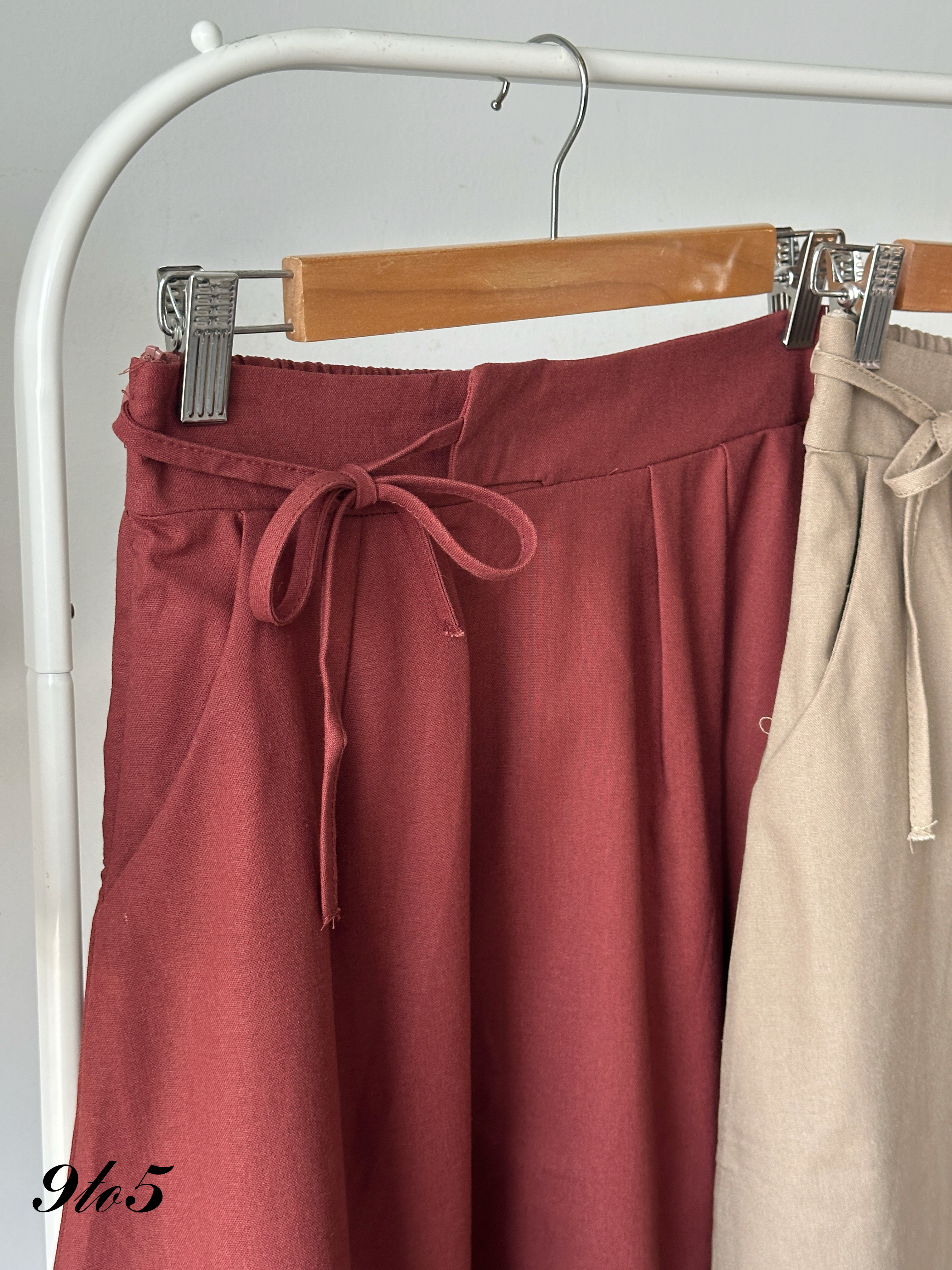 S1878 Side-tie A Line Skirt - 3 Colors 