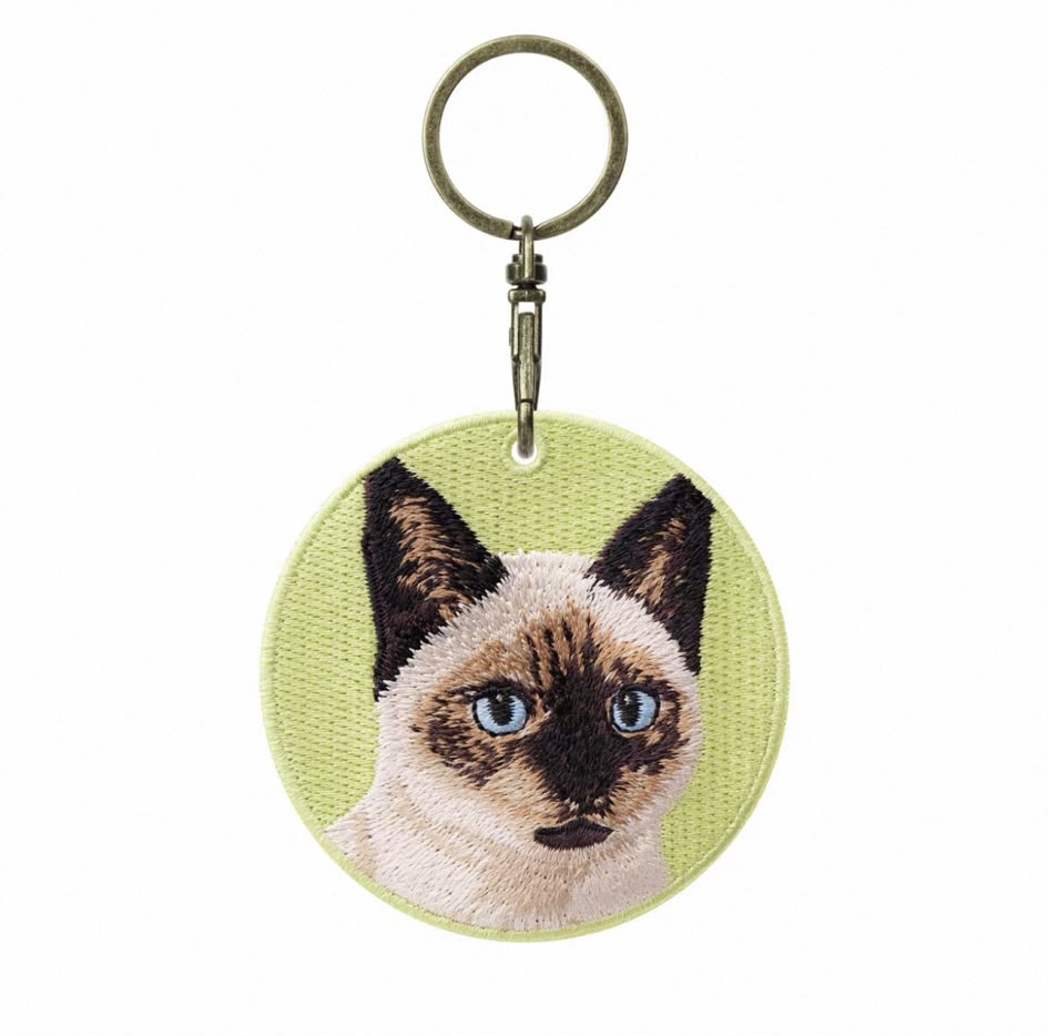【貓類🐈】雙面刺繡吊飾