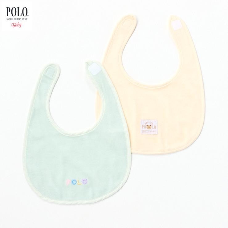 🇯🇵限量預訂 日本直送🇯🇵Polo Baby標誌刺繡小熊標籤圍兜兩件套
