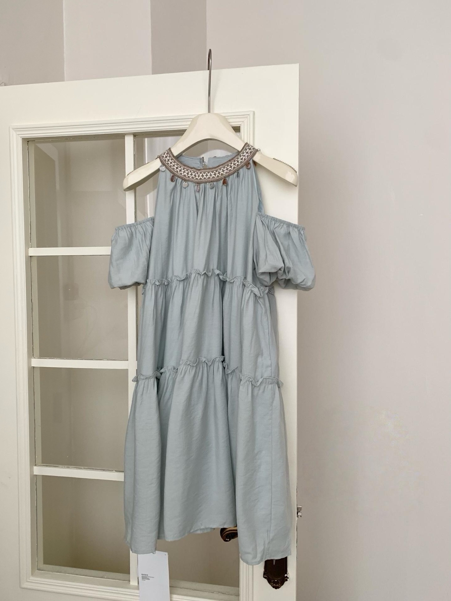 Natasha Bohemia Halterneck Dress 波西米亚度假风挂脖露肩连衣裙👗(3 colors)