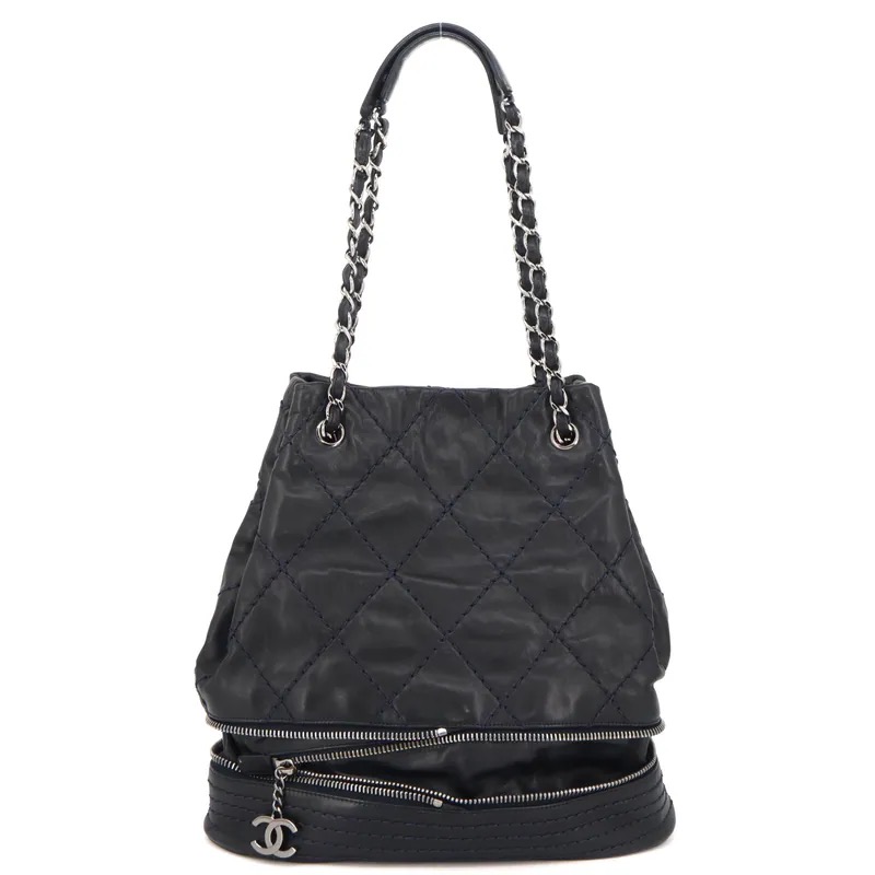Chanel Wild Stitch Expandable Ligne Bucket Shoulder Bag