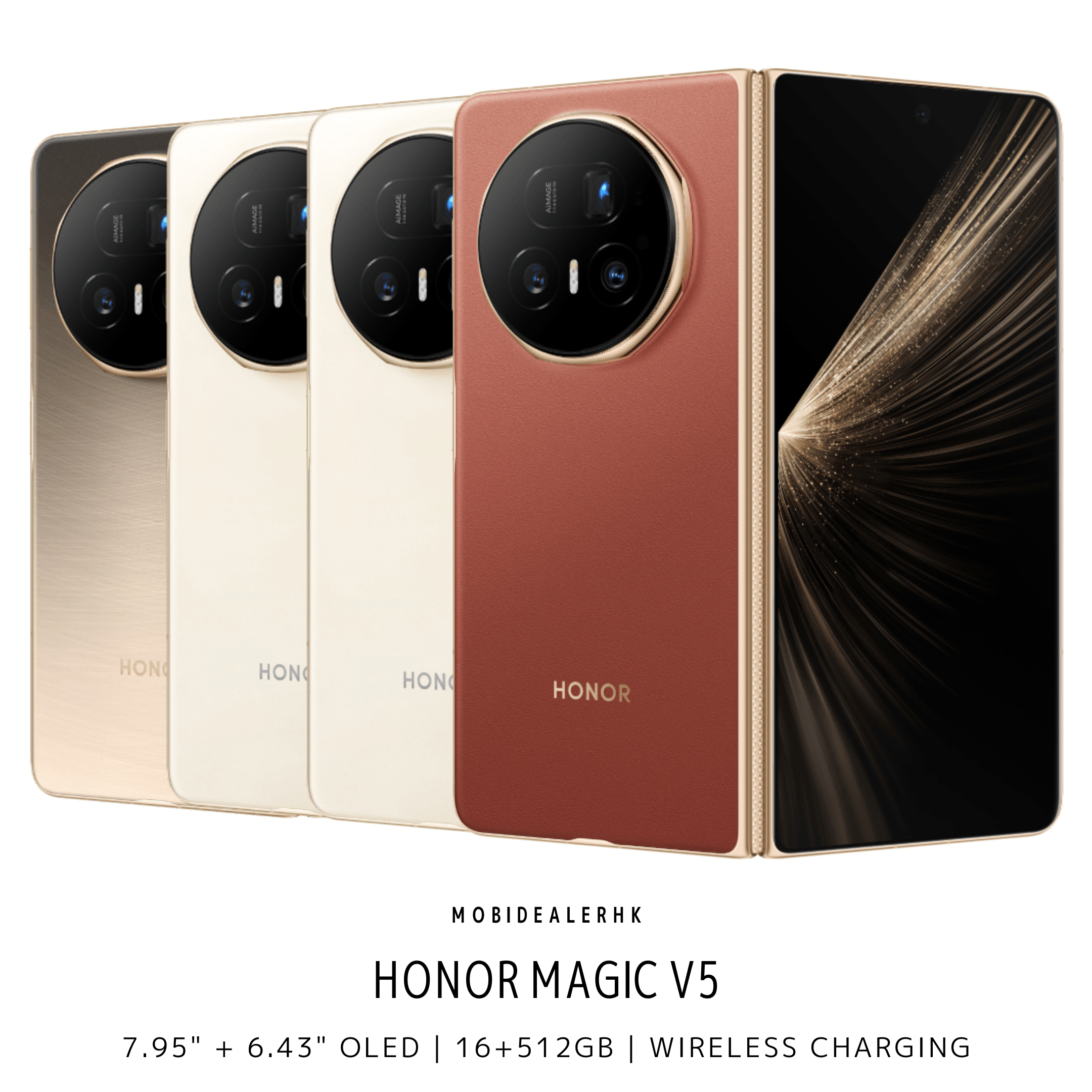 Honor Magic V5 | 榮耀 Magic V5 | 5G | 智能手機 | 摺疊手機 | 8.8mm 超薄 | 64MP 潛望長焦 | 5820mAh | 66W 快充