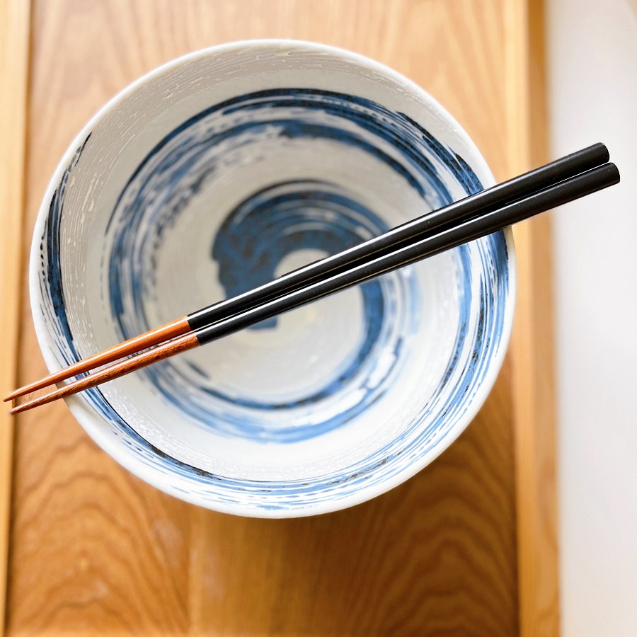 【日本製】美濃燒粉引青流陶瓷大飯碗