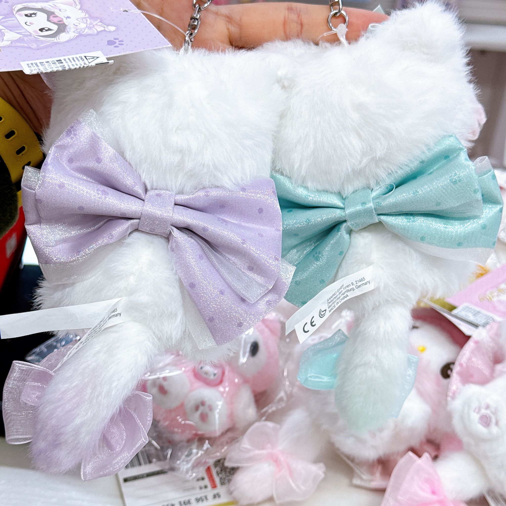 日本直送日本版白色貓咪系列公仔掛飾