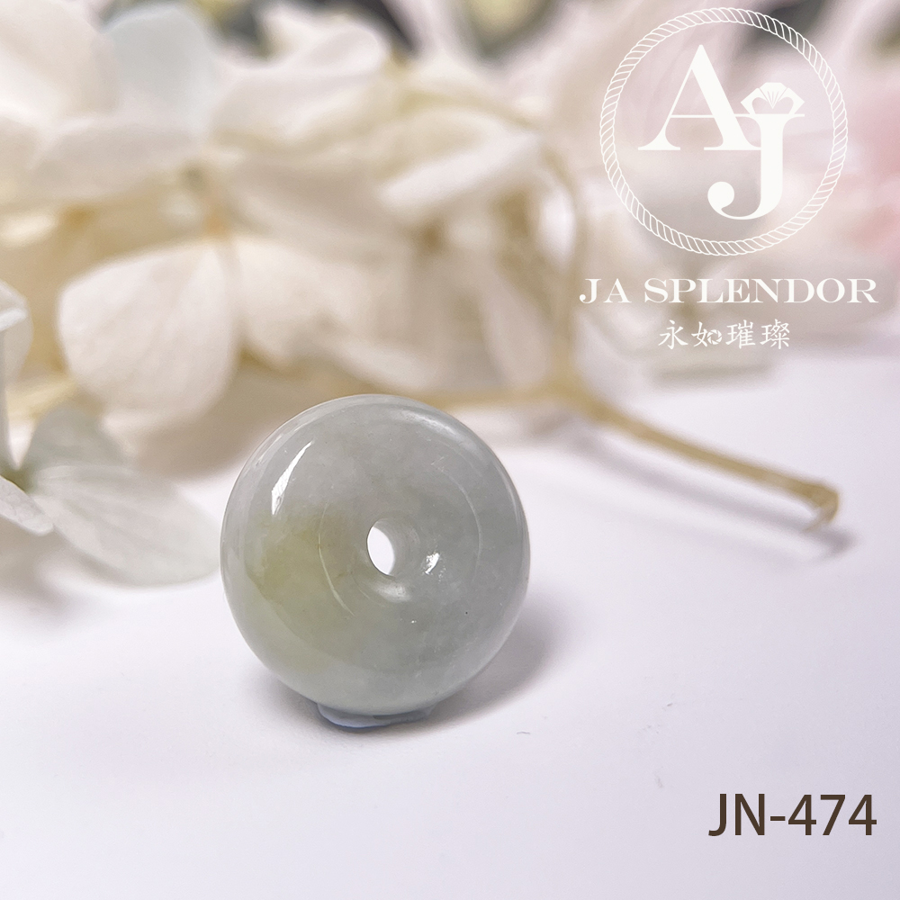 JN-474/485/489/490 天然翡翠A玉 黃加綠小平安扣