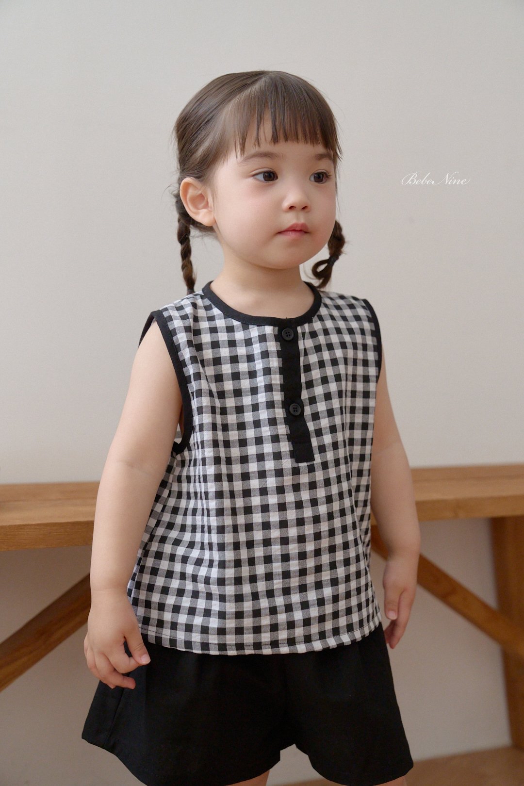 ☀️預訂 韓國直送☀️🇰🇷Bebenine兩色格紋純棉背心上下套裝