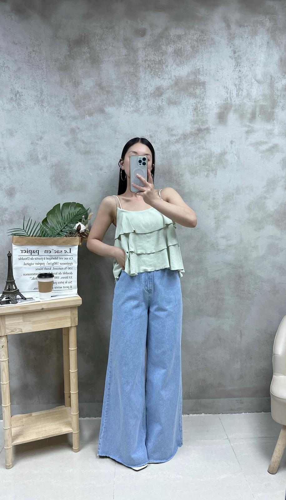 S04 棉質ruffle吊帶