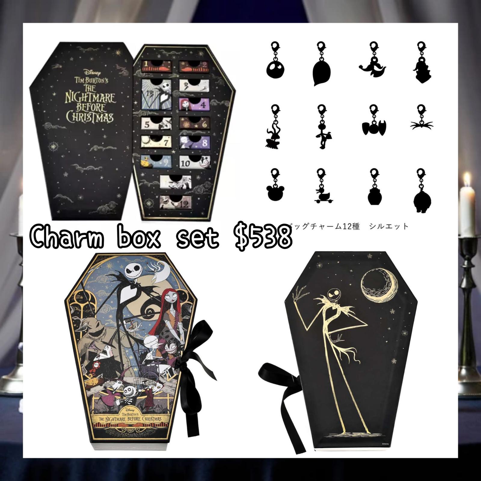 ：日本：DISNEY HALLOWEEN 2026 TIM BURTON'S THE NIGHTMARE BEFORE CHRISTMAS 2026 7/9 日本發賣 CHARM BOX SET