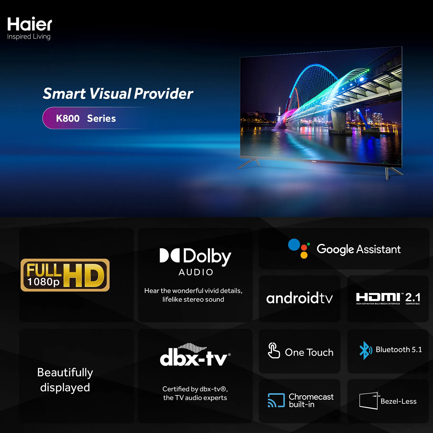 Haier 43" 4K Android TV (H43K800UG)