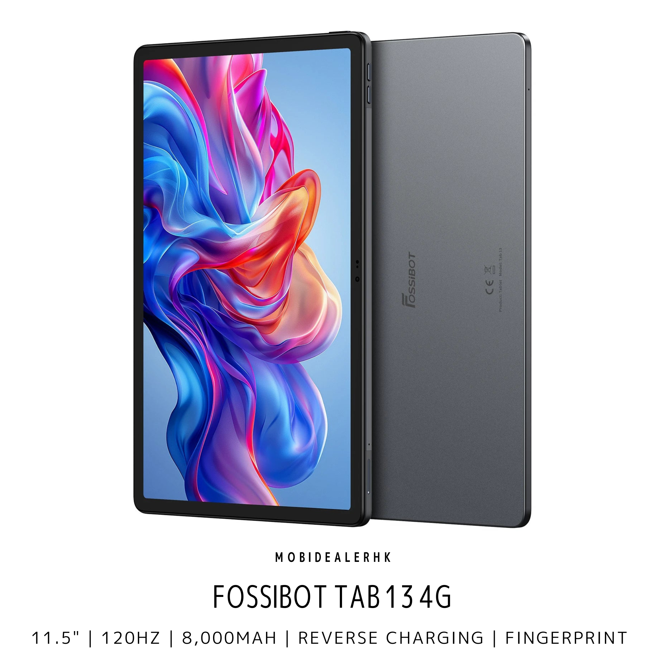 Fossibot Tab 13 | 4G | 平板電腦 | 11.5" | 120Hz | 8,000mAh | Fingerprint