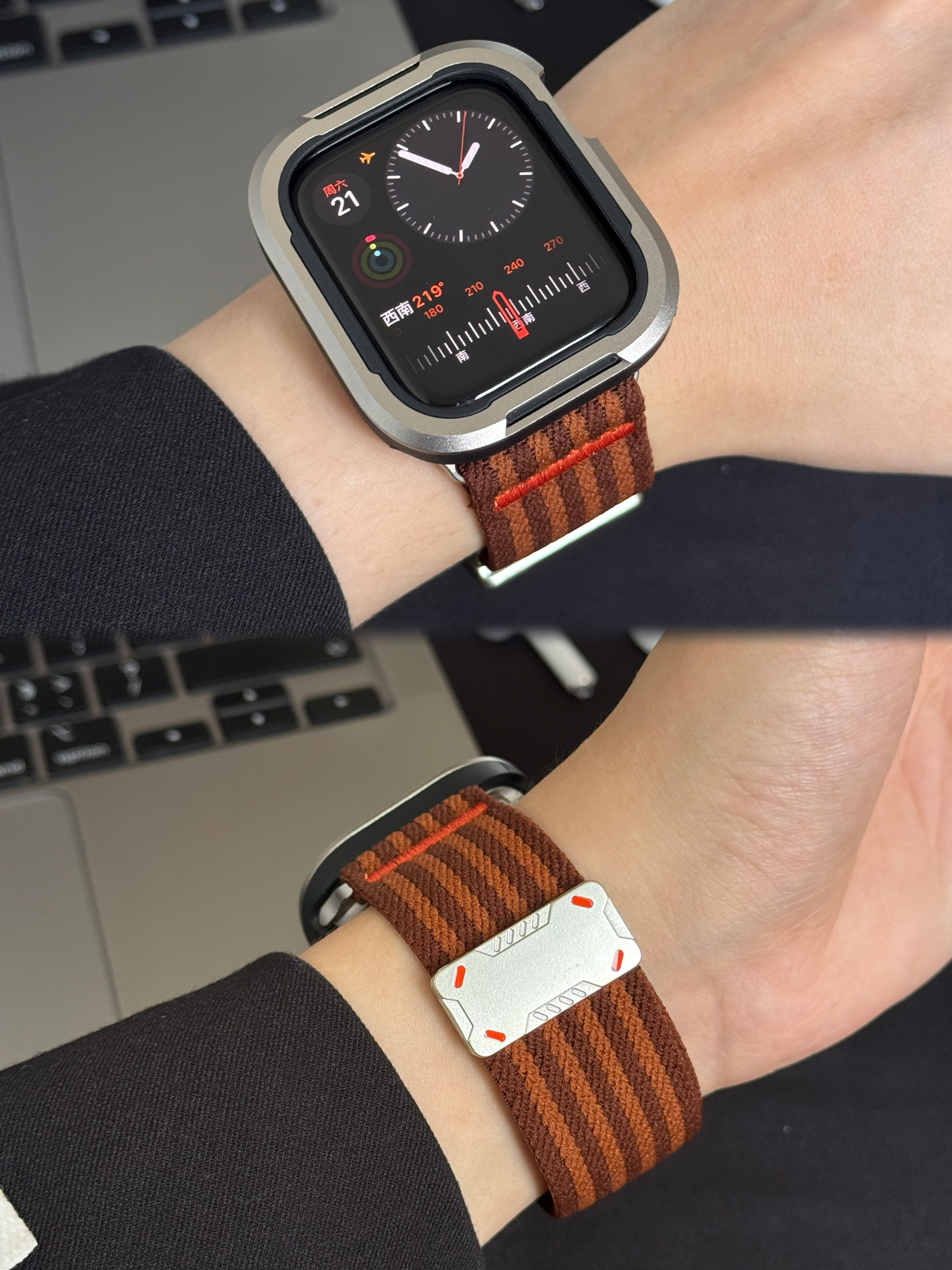 智能手錶帶 機甲工裝磁性扣系列