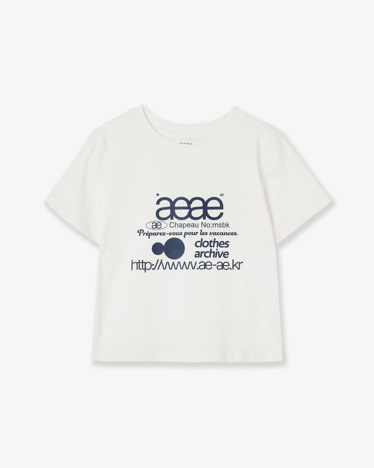 🇰🇷訂購｜aeae｜WEB LOGO CROP T-SHIRTS 11色 