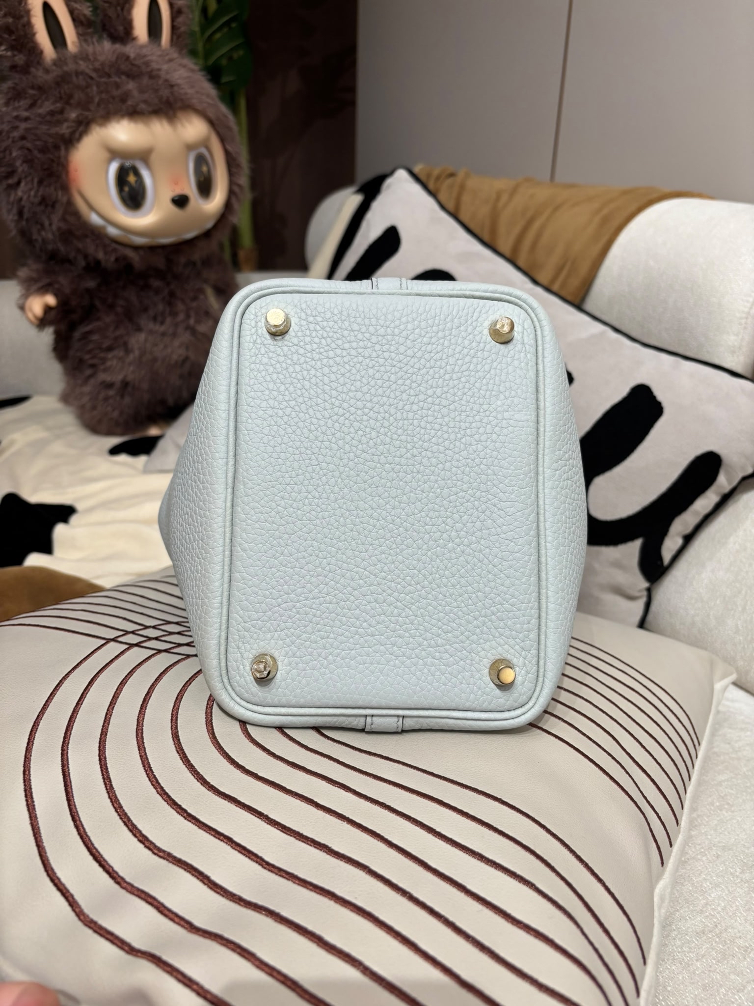 Hermes Picotin 18 Stamp B 聖杯藍金扣 100%Authentic, 95%New ✅Key Lock✅Dust bag