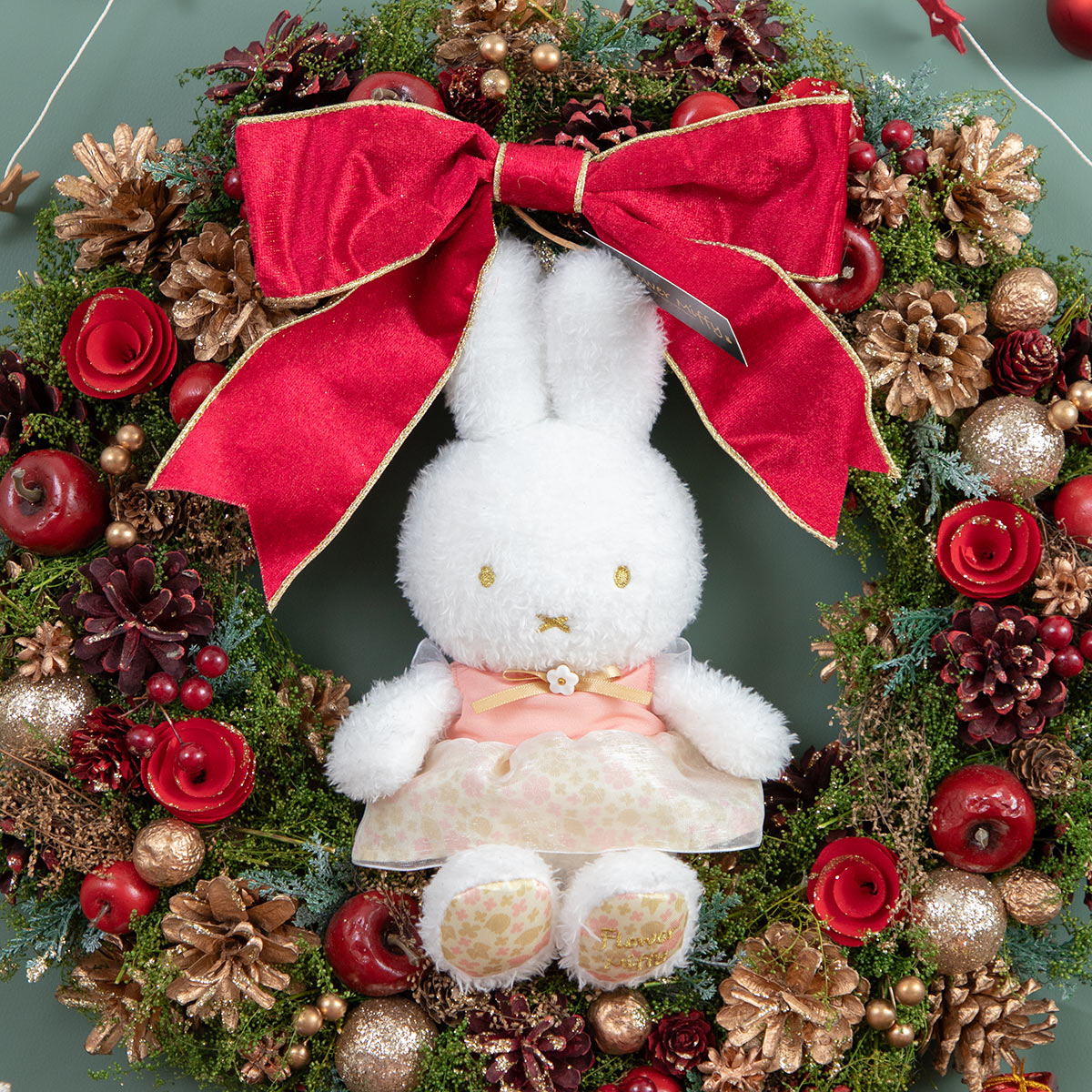 Flower Miffy 聖誕大花環 