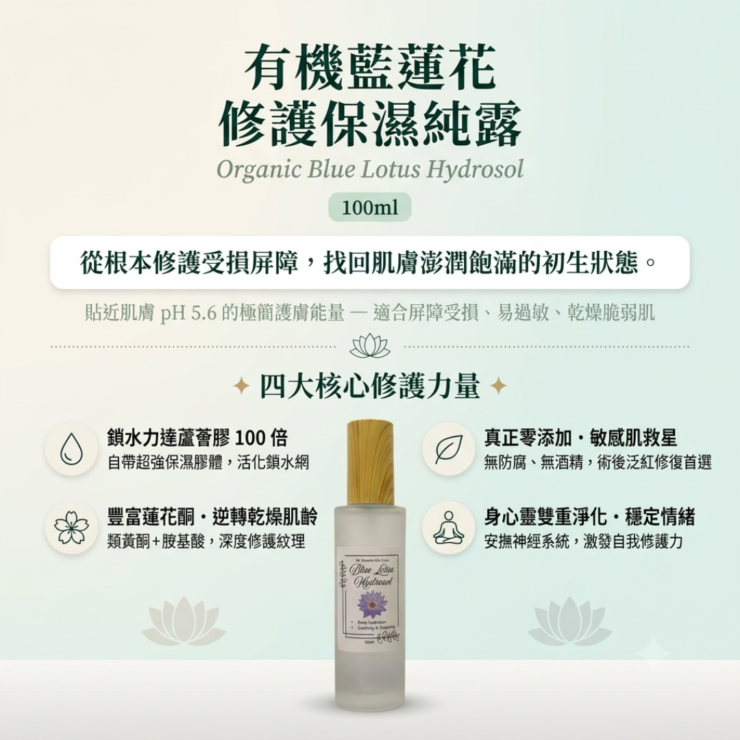 RL Breathe Out Love 有機藍蓮花修護保濕純露100ML