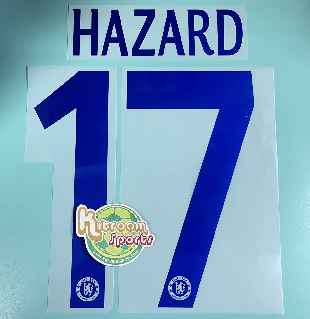 2013-14 Chelsea Away UCL Nameset #17 HAZARD