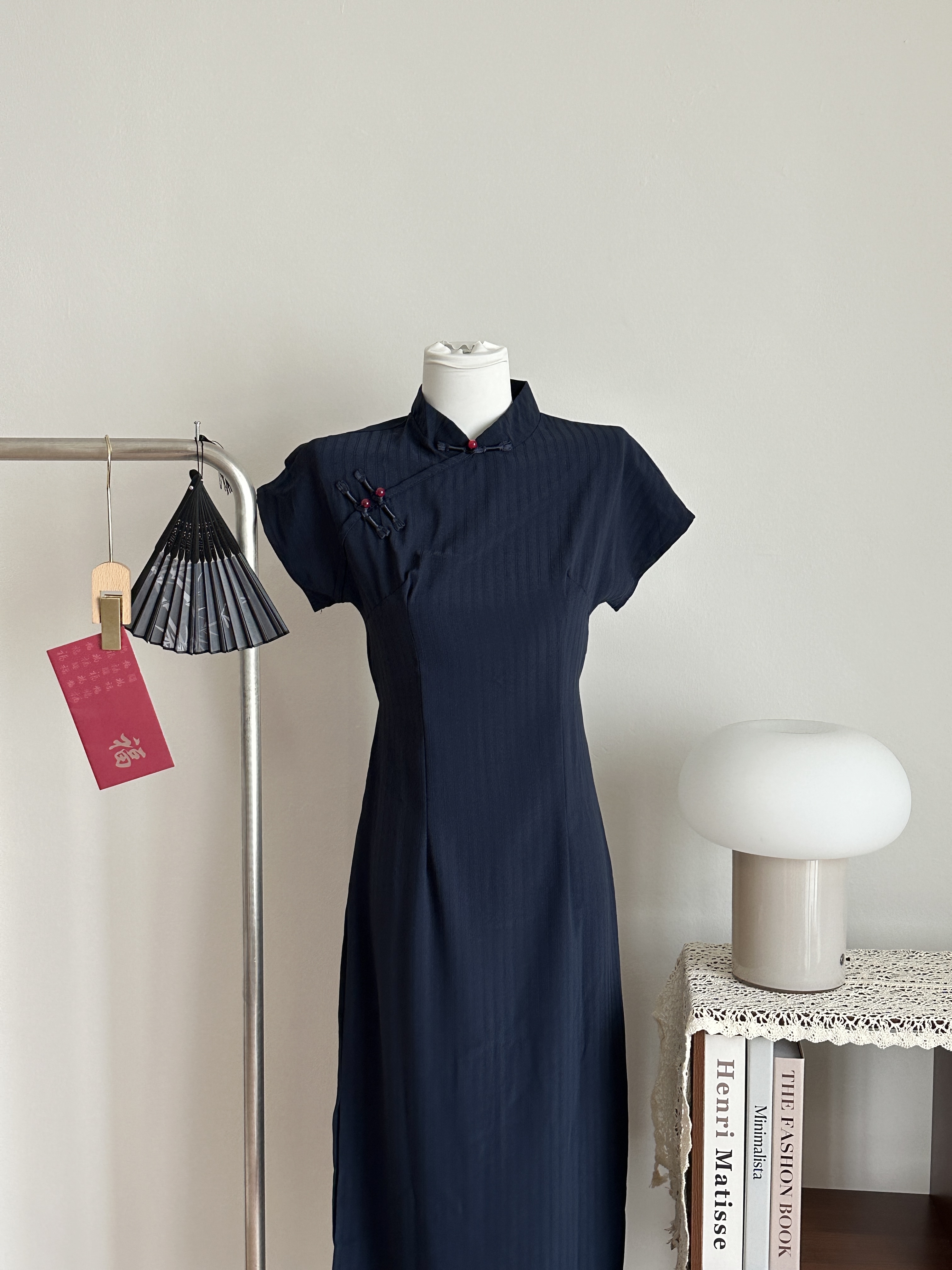 Chris Side-Slit Cheongsam | Blue