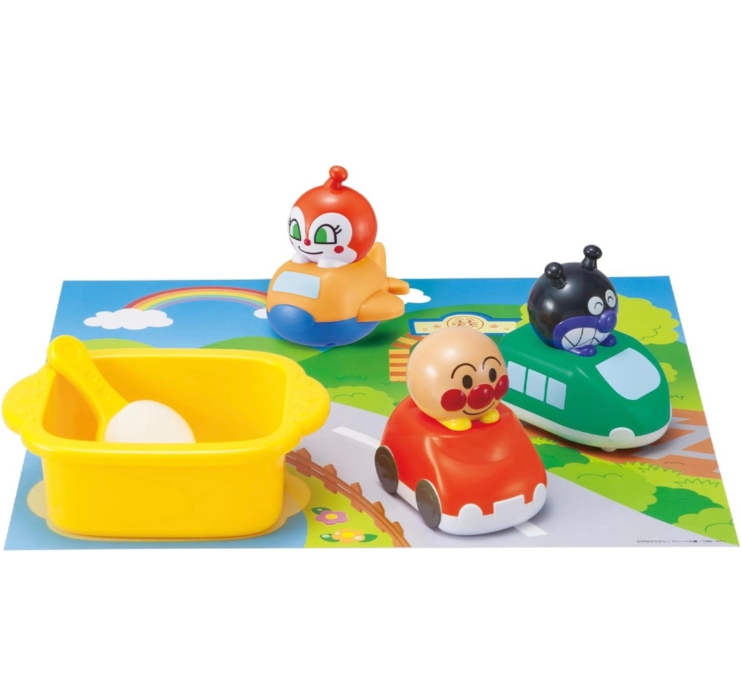 日本 正版 BANDAI 麵包超人感溫變色玩具 水上玩具套裝 洗澡玩具 Anpanman Bath Toy 香港現貨 兒童生日禮物精選