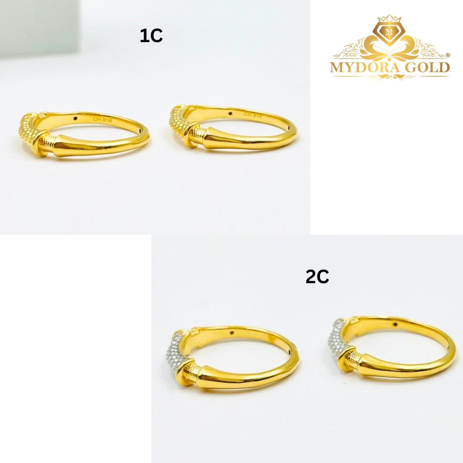 MYDORA Cincin Stylish Eternity Gold (5G) l EMAS 916/22K