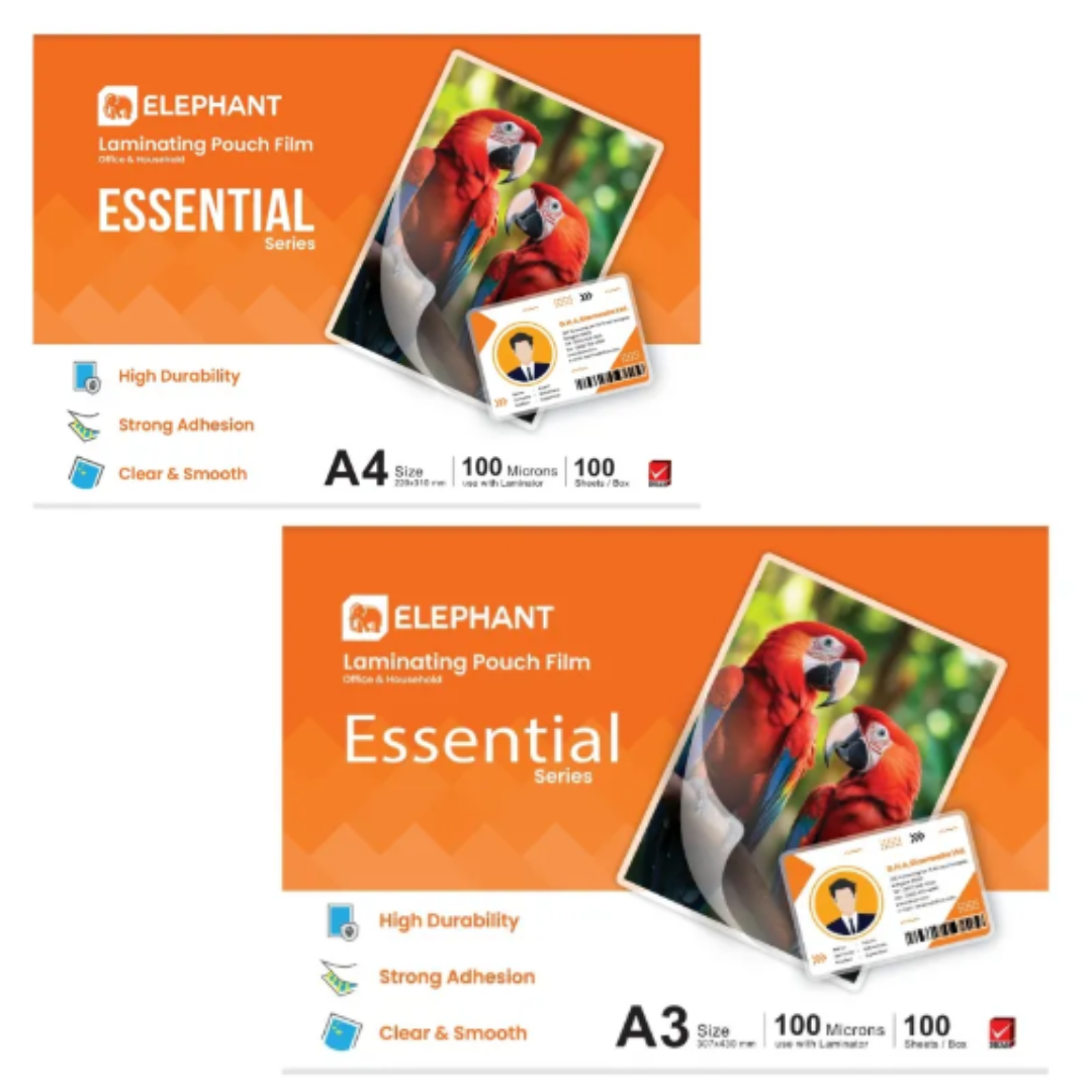 Elephant Laminating Film 100μ - Pack of 100 Pcs