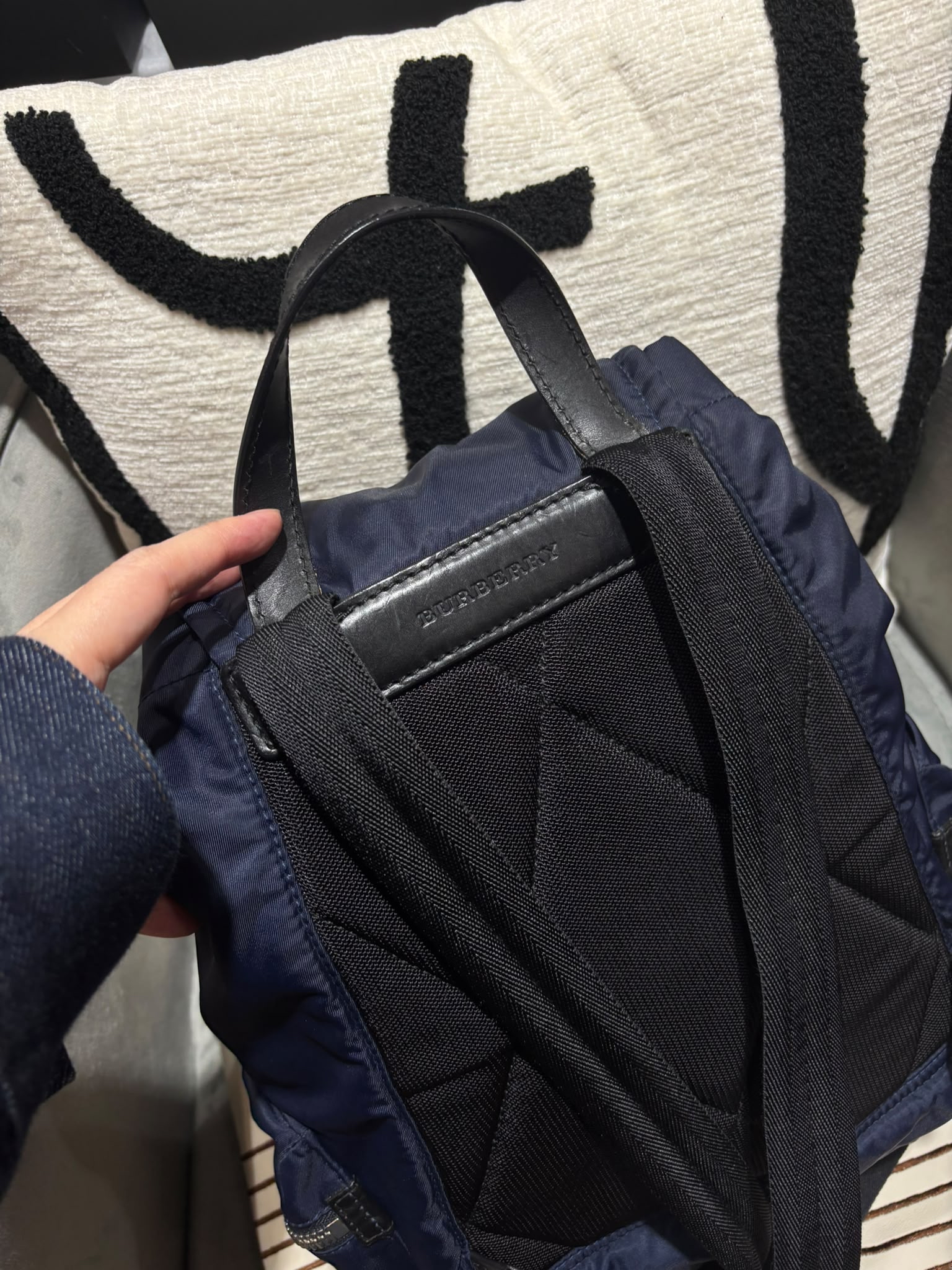 Burberry Nylon Backpack 深藍色 100%Authentic, 95%New