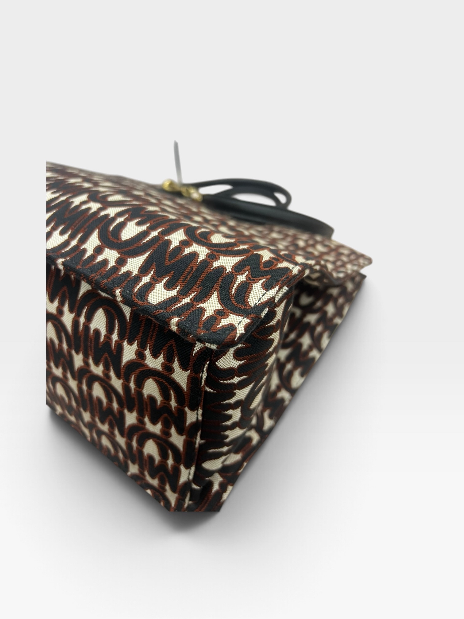 Pre-Owned Miu Miu Jacquard Fabric Tote Handbag /Product Code: 102306 