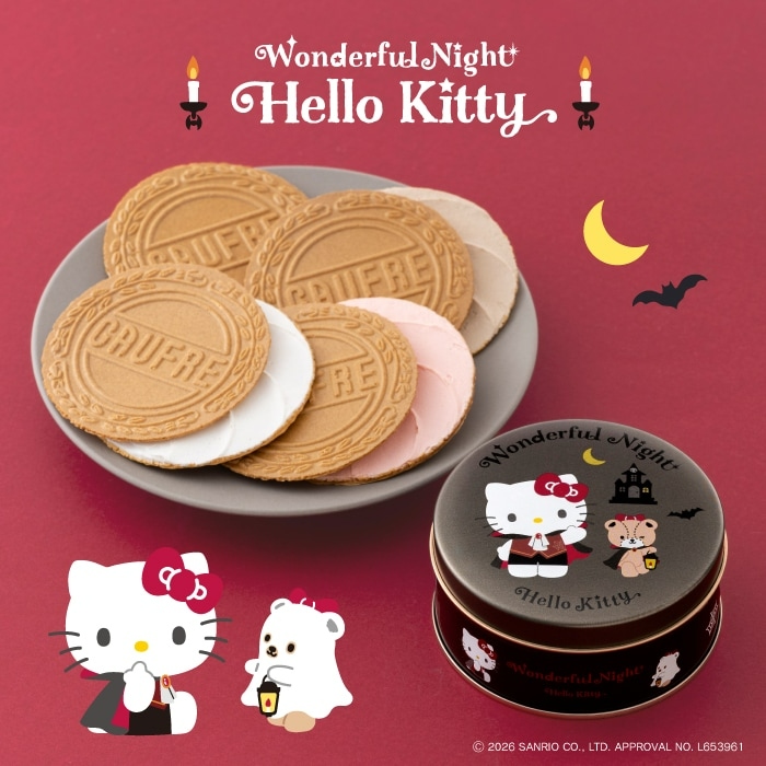 🌸 【預訂】Hello Kitty Mini Gaufrettes - 神戸風月堂 x Sanrio <Wonderful Night>