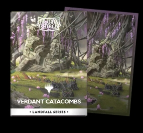 Dragon Shield - 100 License Sleeves - Standard Size  Landfall Series - Verdant Catacombs - AT-16504