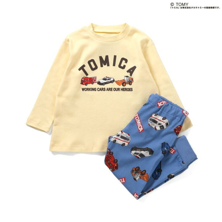 🇯🇵預訂 日本直送🇯🇵Breeze x Tomica系列三色車車印花長袖家居服上下套裝