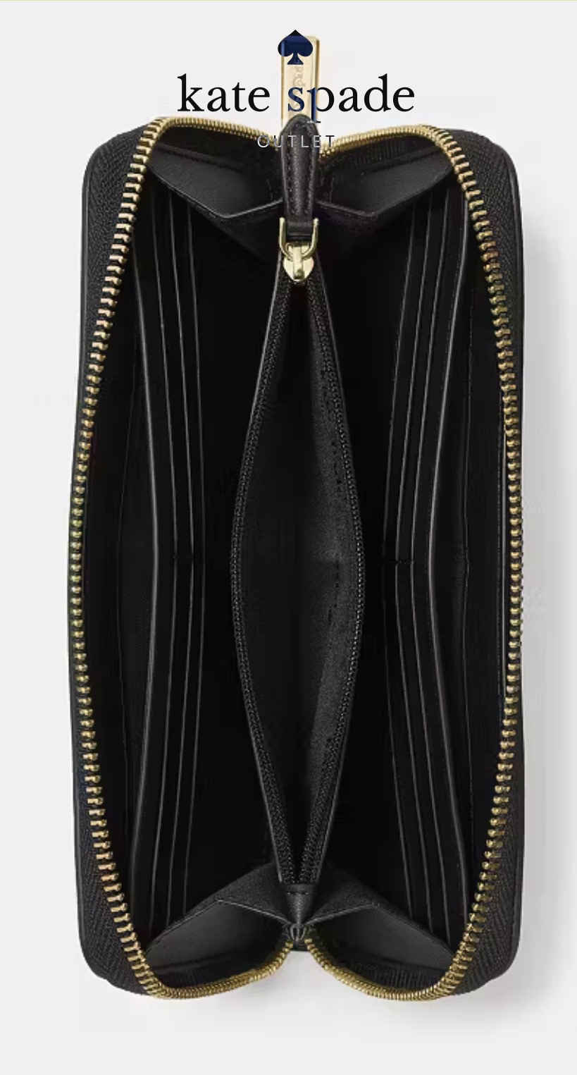 ✈️🇺🇸🇨🇦Kate Spade ♠️ Bridget Crinkle Patent Large Continental Wallet 😎😎