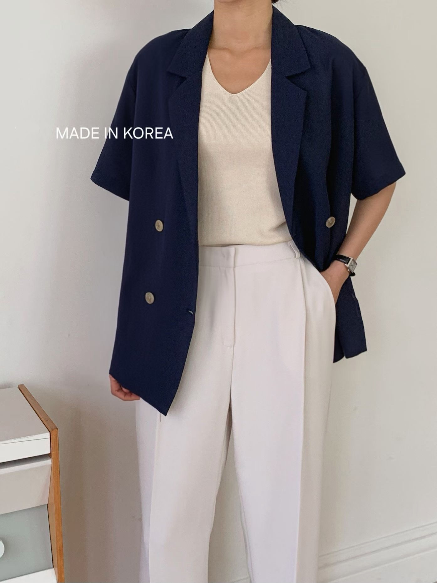 G6270 韓國🇰🇷靚料孖襟西裝外套