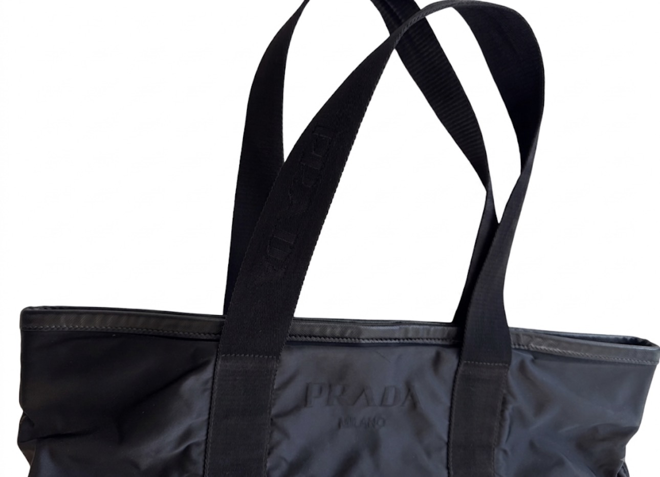 Prada Nylon Shopper Tote Bag