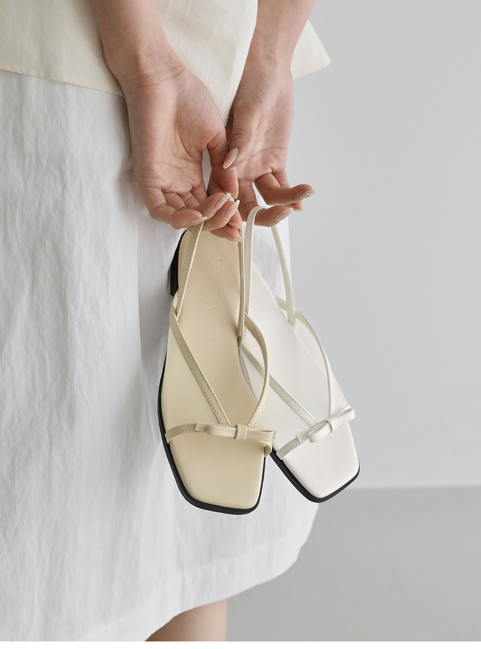 [代購] Sappun Berian Ribbon Sandals (1.5cm)