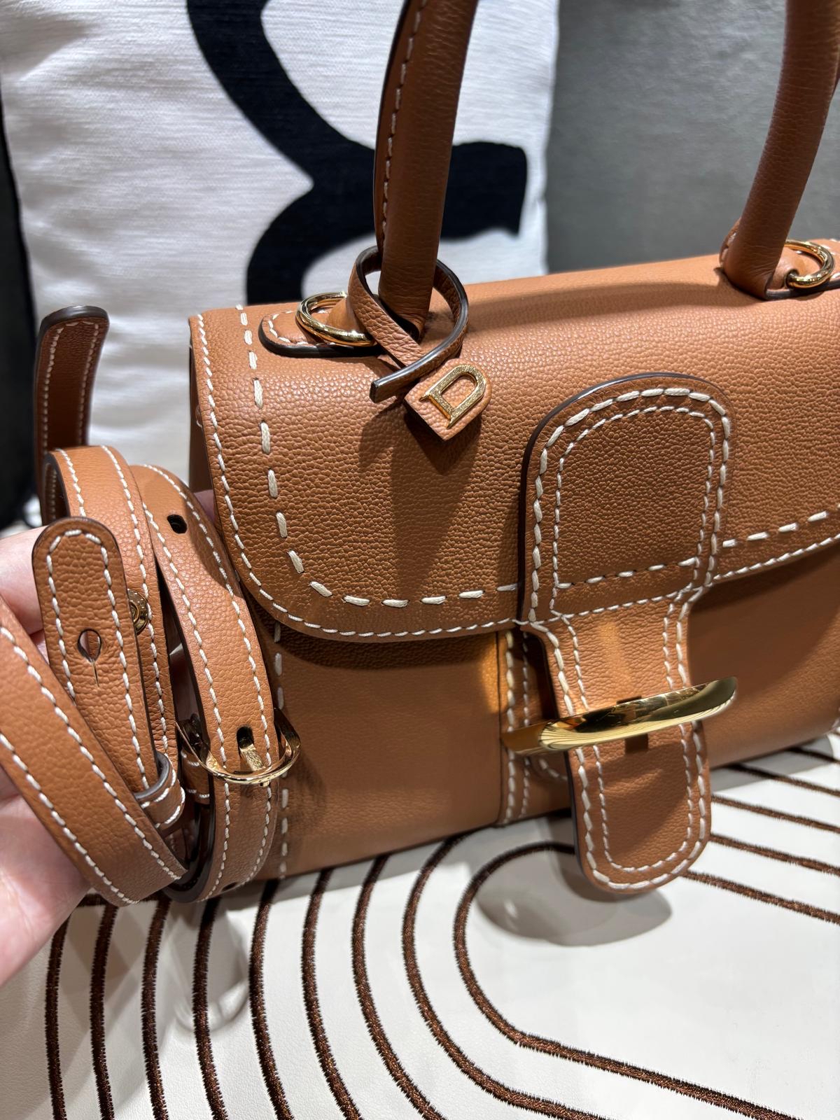 Delvaux Brillant Mini Surpiqué rodeo calfskin 100%Authentic ,98%new✅dust bag  