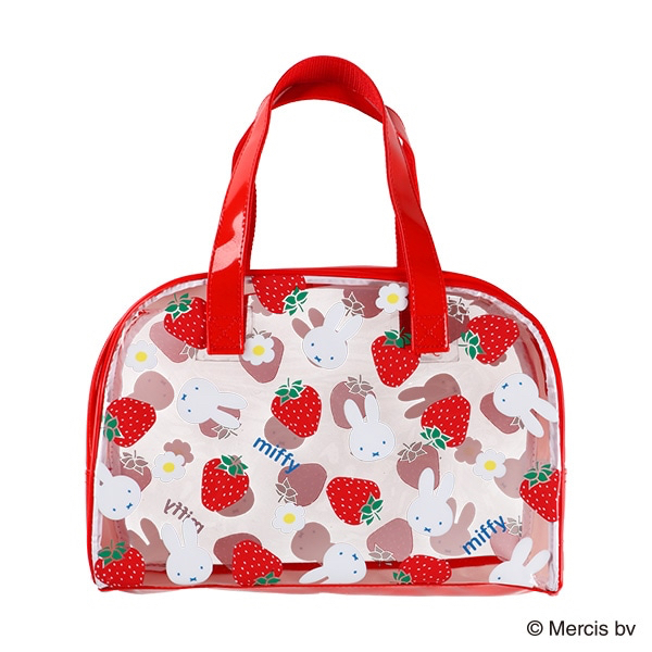 🇯🇵預訂 日本直送🇯🇵Miffy草莓圖案拉鍊游泳袋沙灘袋