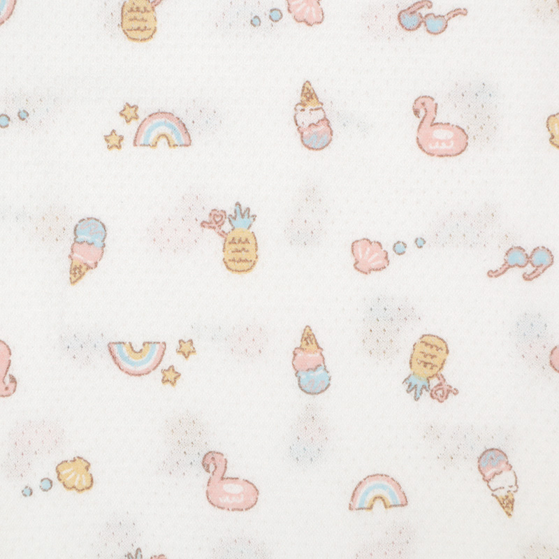 🇯🇵預訂 日本直送🇯🇵雪糕彩虹印花純棉網眼無袖背心包屁衣兩件套