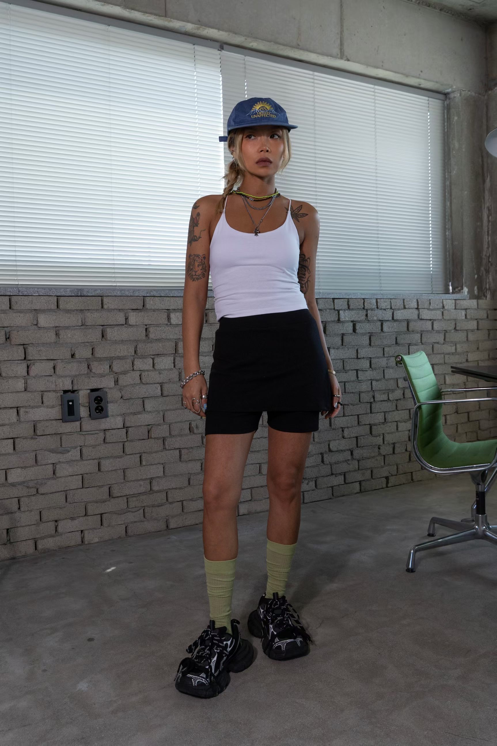 東大門女裝| skirt pants (Grey/Black)