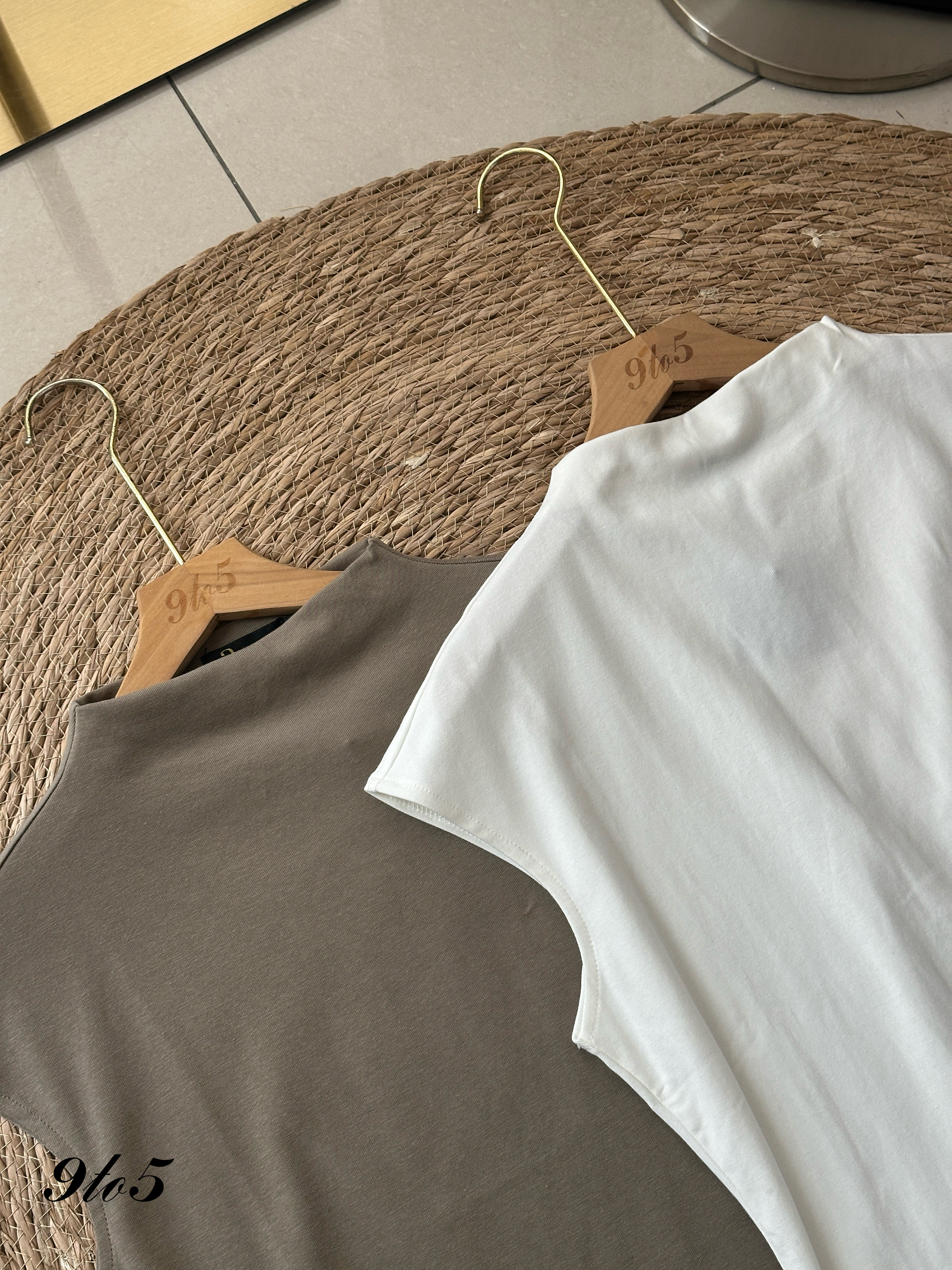 T3995 Cape Sleeve Mock Neck Top - 4 Colors